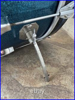 Vintage 1960s Camco Tuxedo Blue Sparkle Drum Set