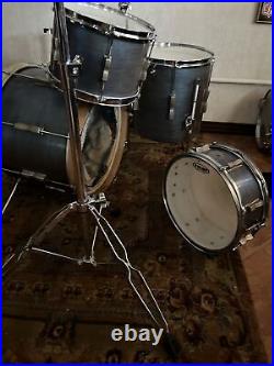 Vintage 1960s Ludwig Super Classic Drum Set in Blue 20, 14, 14, 12. Tom, Snare