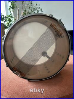 Vintage 1960s Slingerland Concert King Green Sparkle Snare Drum