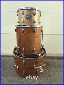 Vintage 1966 SLINGERLAND drum set champagne sparkle 20-16-13 Gene Krupa outfit
