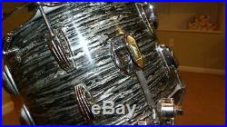 Vintage 1967 Ludwig Black Oyster Pearl Ringo drum set