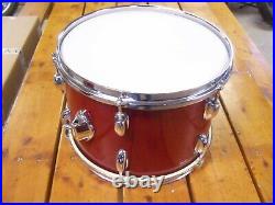 Vintage 1968 Pearl Sparkling Red Thunder King 4 pc. Drum Set 22,16,13 & 14 Japan