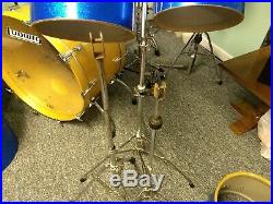 Vintage 1970's Ludwig 8pc Drumset Natural Maple Orig 26 Bonham and Concert Toms