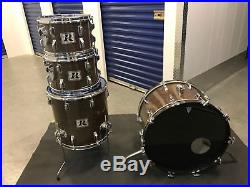 Vintage 1970's Rogers 4pc Drum Set Kit Shell Pack New Mahogany