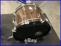 Vintage 1970's Rogers BIG R 4pc Drum Set Kit Shell Pack New Mahogany