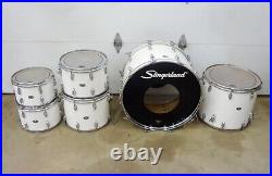 Vintage 1977 Slingerland 6 Piece RJB 70N Drum Set Made in USA White FREE SHIP