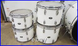 Vintage 1977 Slingerland 6 Piece RJB 70N Drum Set Made in USA White FREE SHIP