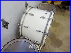 Vintage 1977 Slingerland 6 Piece RJB 70N Drum Set Made in USA White FREE SHIP