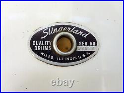 Vintage 1977 Slingerland 6 Piece RJB 70N Drum Set Made in USA White FREE SHIP