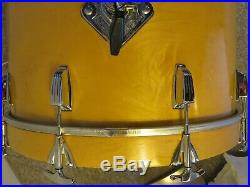 Vintage 1978 Ludwig 4pc Drumset Natural Maple Wood 6ply +Fiber Cases 100% Origin