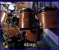 Vintage 1978 Pearl Roto Drum Set With Original Bass Drum