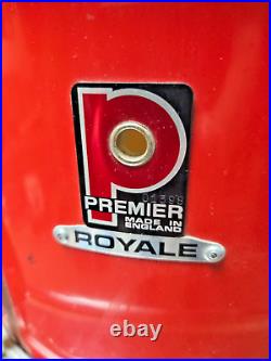 Vintage 1980's Premier Royale 4-Piece Drum Set Kit 22,12,13,16 Made In England