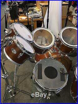 Vintage 1980's Slingerland Mahogany Drum Set 8 drums One Owner