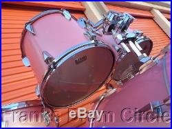 Vintage 1980's Tama Granstar 5pc Drum Set Cherry Blossom Pink