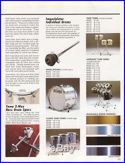 Vintage 1980's Tama Imperialstar giant drum set 2 bass, 10 toms, 2 snares, etc