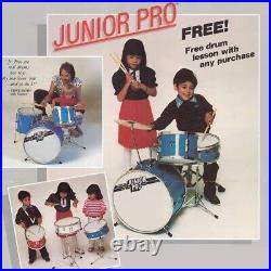 Vintage 1980s Remo PTS Junior Pro Drum Kit