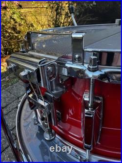 Vintage 1980s Yamaha Recording Custom Hot Red Drum Set