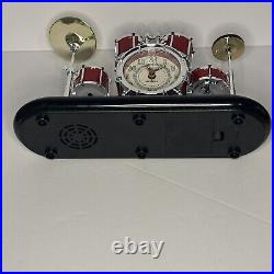 Vintage 2003 Drum Set Alarm Clock Drummers Gift'SEE VIDEO for sound