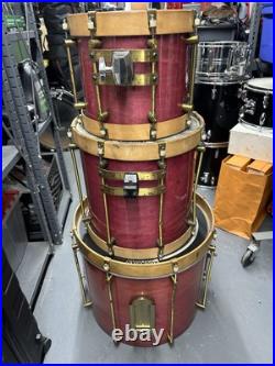 Vintage 3 PIECE Bearing Edge Drums AS-IS THIS AS A RARE ITEM