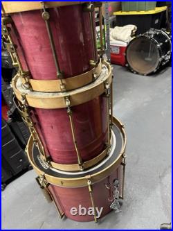 Vintage 3 PIECE Bearing Edge Drums AS-IS THIS AS A RARE ITEM