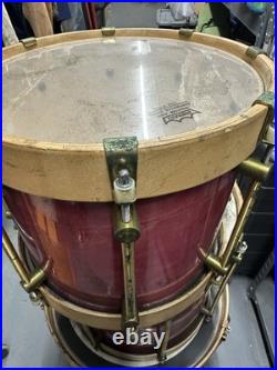 Vintage 3 PIECE Bearing Edge Drums AS-IS THIS AS A RARE ITEM