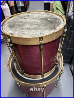 Vintage 3 PIECE Bearing Edge Drums AS-IS THIS AS A RARE ITEM