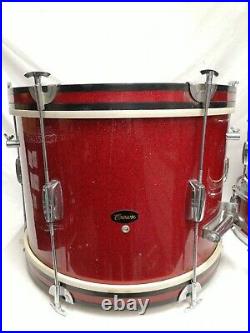 Vintage 3-piece Crown Drum Set #2107 Used Condition Kit