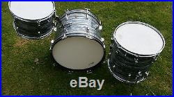 Vintage 60's Ludwig 3pc Blue Oyster Pearl Drumset-nice