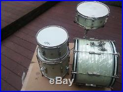 Vintage 60's Ludwig WMP Clubdate 4pc Drum Set 20-12-14-14