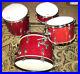 Vintage-60-s-Pearl-Red-Sparkle-4-Piece-Drum-Set-Kit-22-16-13-14-01-tx