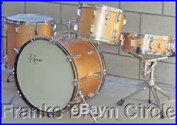 Vintage 60's Rogers Holiday Cleveland Drum Set Pink Champagne Pearl Sparkle