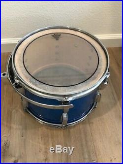 Vintage 70's Ludwig 4pc. Blue Sparkle Drum Set