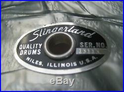 Vintage 70's Original Slingerland Outfit NO. 57N Drum Set 5 pc. Light Blue Pearl