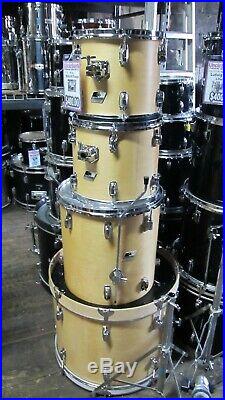 Vintage 80's Ludwig 4 Piece Natural Wood Wrap Drum Set Local Pick Up Only