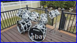 Vintage 80's Tama 9 piece Swingstar Drum Set MIJ With Van Halen Style Wraps
