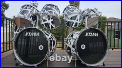 Vintage 80's Tama 9 piece Swingstar Drum Set MIJ With Van Halen Style Wraps