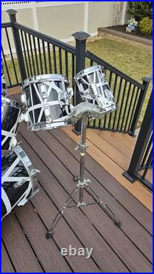 Vintage 80's Tama 9 piece Swingstar Drum Set MIJ With Van Halen Style Wraps