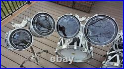 Vintage 80's Tama 9 piece Swingstar Drum Set MIJ With Van Halen Style Wraps
