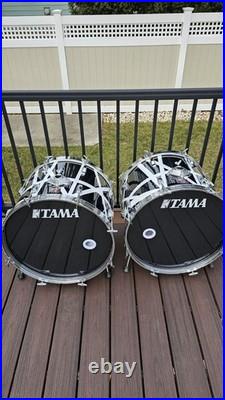 Vintage 80's Tama 9 piece Swingstar Drum Set MIJ With Van Halen Style Wraps