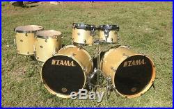 Vintage 99 Tama Drums Japan StarClassic Performer EFX Birch Double Bass Drum Set