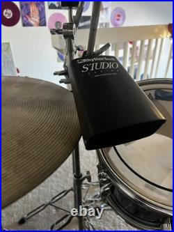 Vintage Black Pearl Export series 7 piece Studio Drum Set double bass