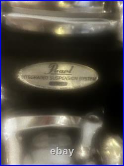 Vintage Black Pearl Export series 7 piece Studio Drum Set double bass Vintage Black Pearl Export series 7 piece Studio Drum Set double bass