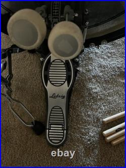 Vintage Black Pearl Export series 7 piece Studio Drum Set double bass Vintage Black Pearl Export series 7 piece Studio Drum Set double bass