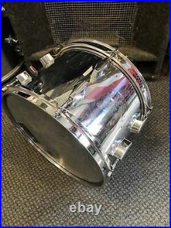 Vintage Fibes Mirror Over Fiberglass Shell Pack Drum Set 13/14/18/24 Rock Out