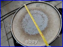 Vintage GRETSCH Snare tom 4 piece Drum set GREY SPARKLE! Snare 14 bass 22