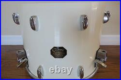 Vintage Gretsch 1981 Drum Set Jasper Shells 20,15,12 White Nitron