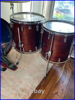 Vintage Gretsch 5-piece Drum Set 1979-1981 bass, 2 floor toms, rack tom, snare