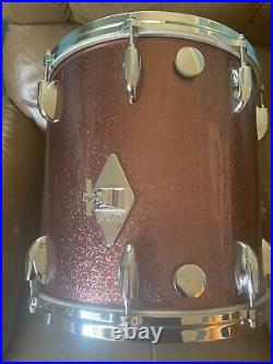 Vintage Gretsch Round Badge Drum Set-burgundy Sparkle