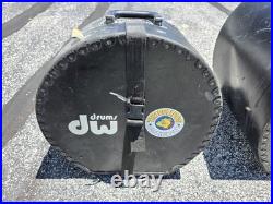 Vintage Humes & Berg Fiber Drum Set Cases Econoline Snare Leather (6) Piece Set