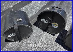 Vintage Humes & Berg Fiber Drum Set Cases Econoline Snare Leather (6) Piece Set